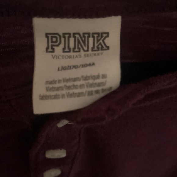 VICTORIA SECRET PINK LONG SLEEVE TOP - Picture 3 of 3